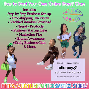 How to Start Your Own Online Store? Class