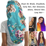 2 Pcs Silk Bonnet for Women Satin, Soft Elastic Band Silky Sleeping Cap Big Bonnets for Braids