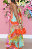 Colorful Tye Dye Maxi Dress