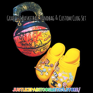 Graffiti Basketball Handbag & Custom Clog Set