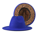 Leopard Bottom Fedora Hats